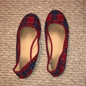 Plaid flats
